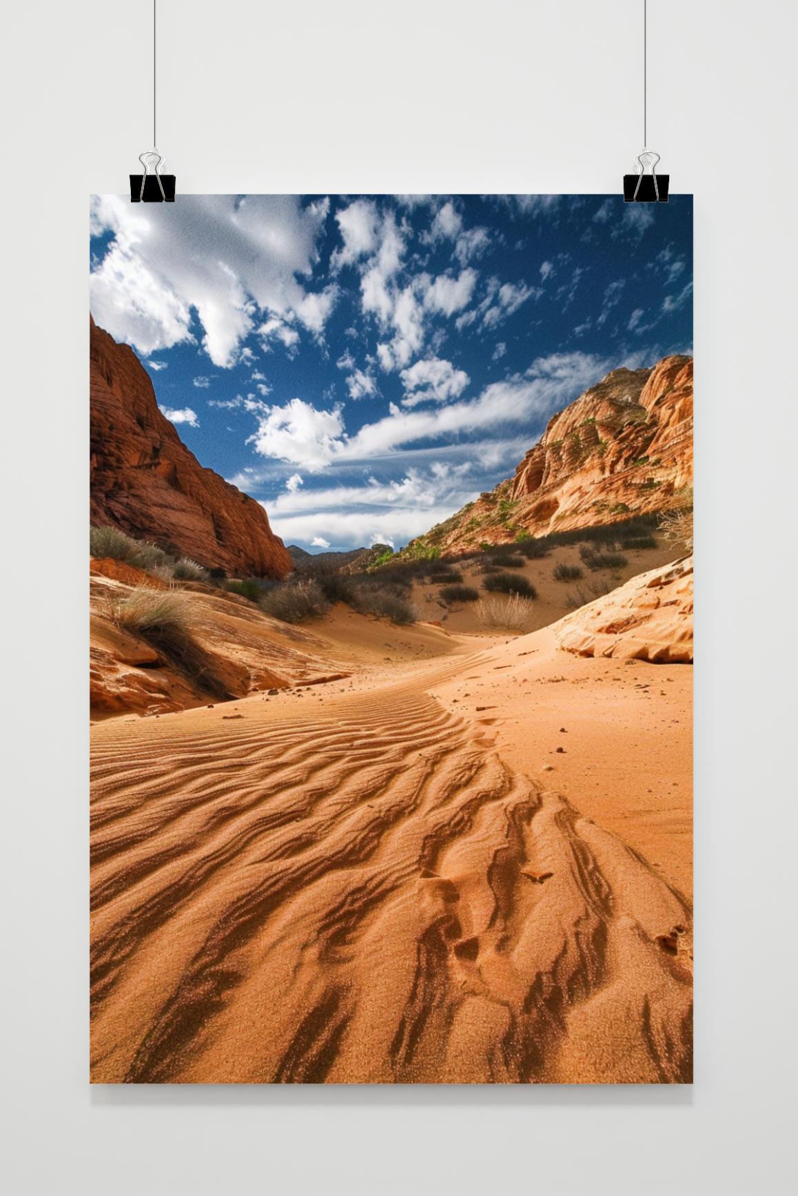 Póster Paisaje Desértico de 25 Artstreet