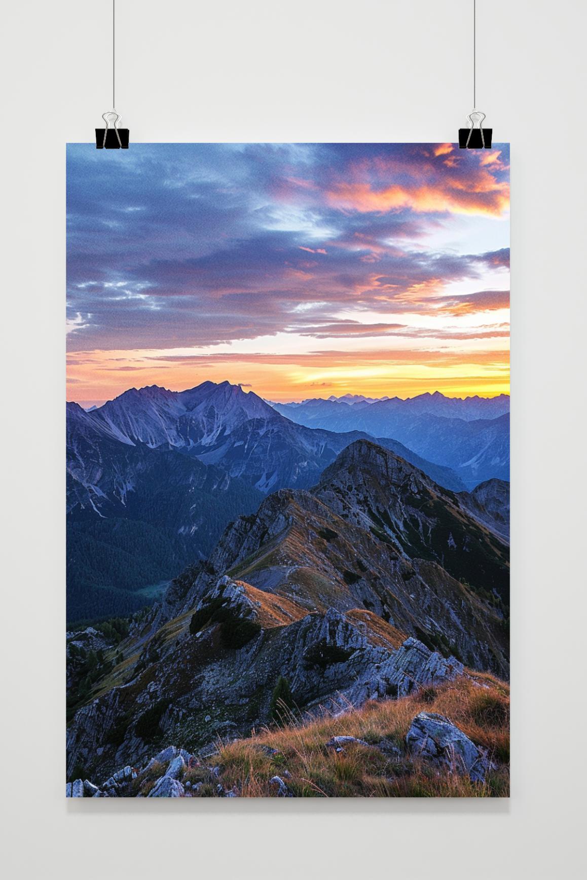 Affiche Chaîne de Montagnes de 25 Artstreet