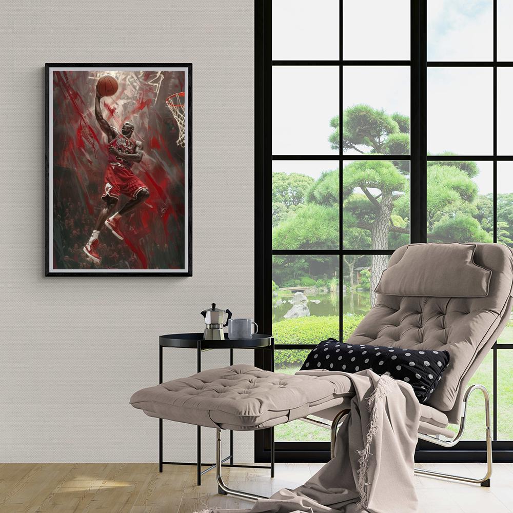Michael Jordan dans un intérieur