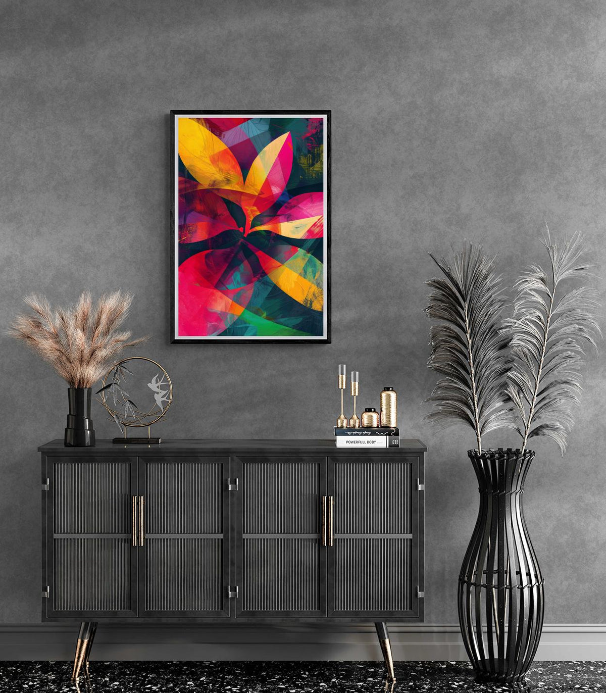 Feuilles Colorées dans un intérieur