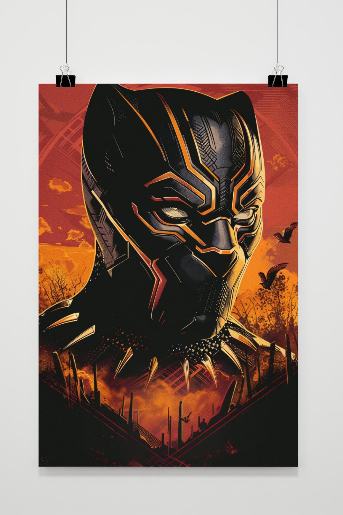 Affiche Masque Black Panther de 25 Artstreet