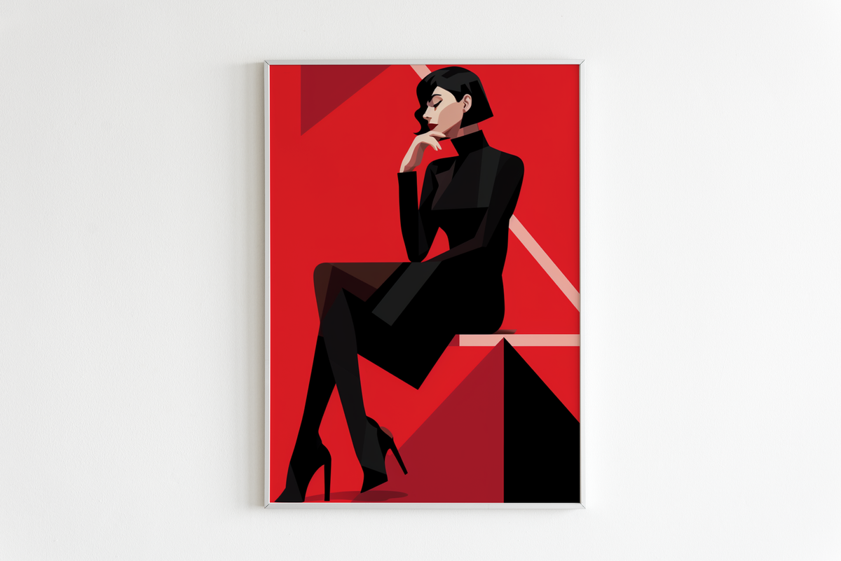 Femme Pop dans un intérieur