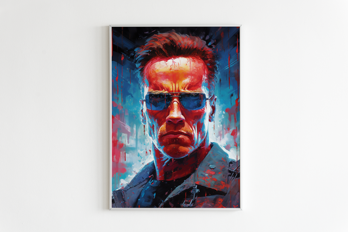 Arnold Terminator en un interior
