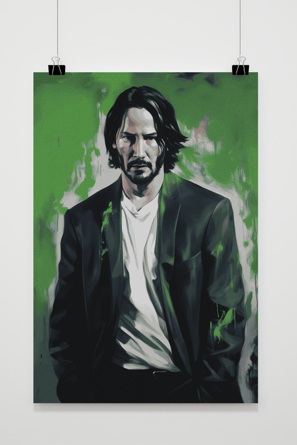 Póster John Wick Groen