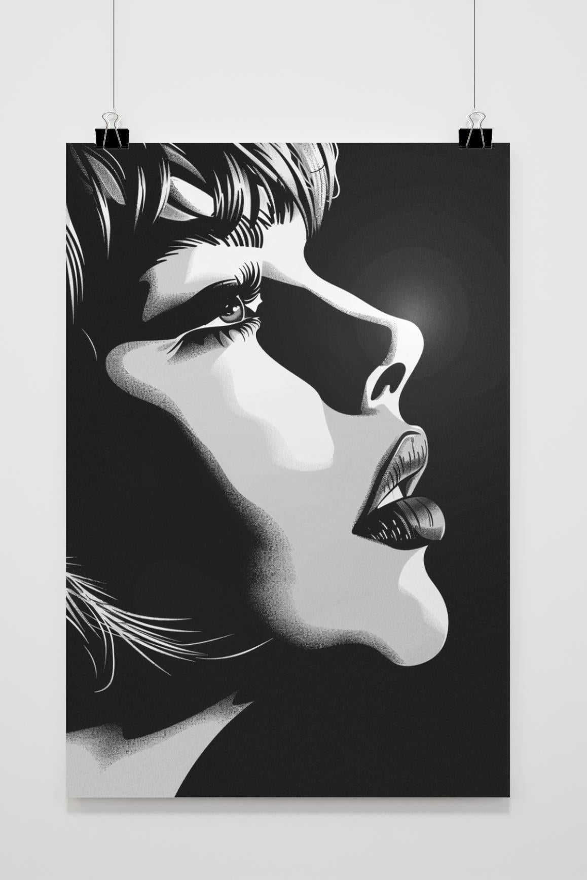 Affiche Femme de Profil de 25 Artstreet