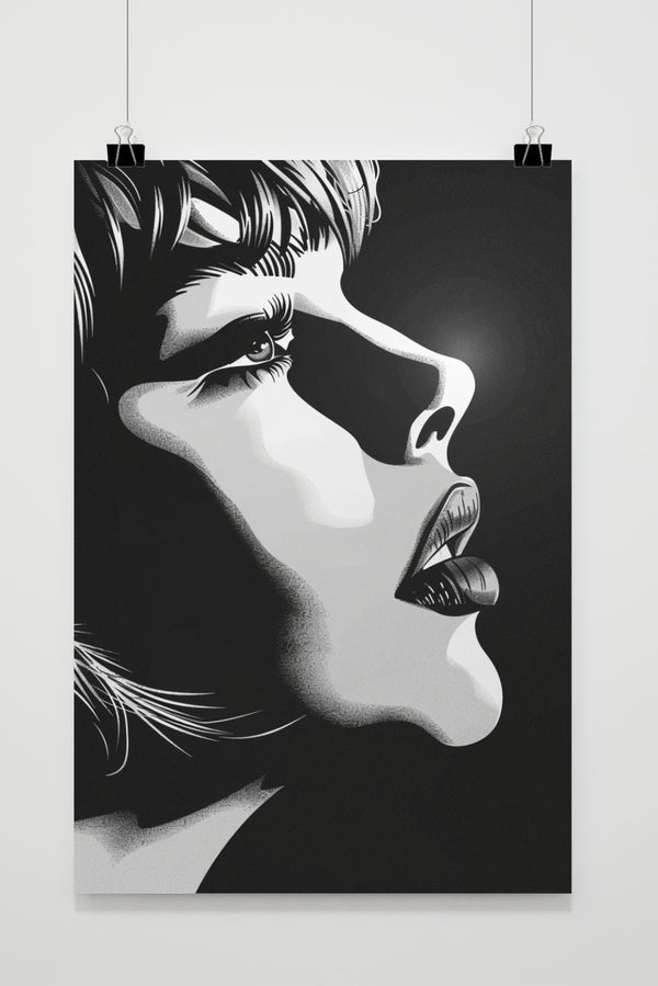 Póster Mujer Perfil