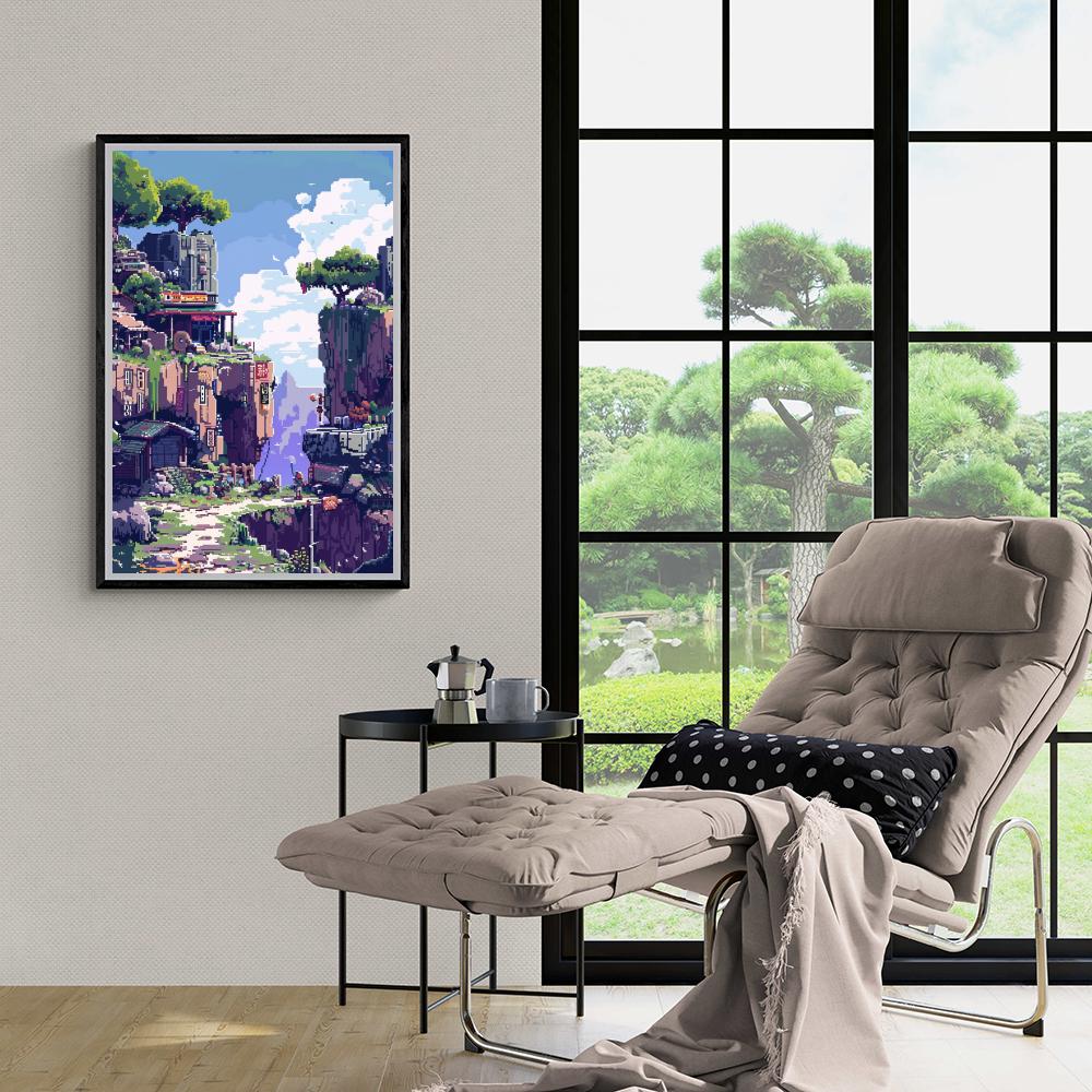 Naturaleza Pixel en un interior