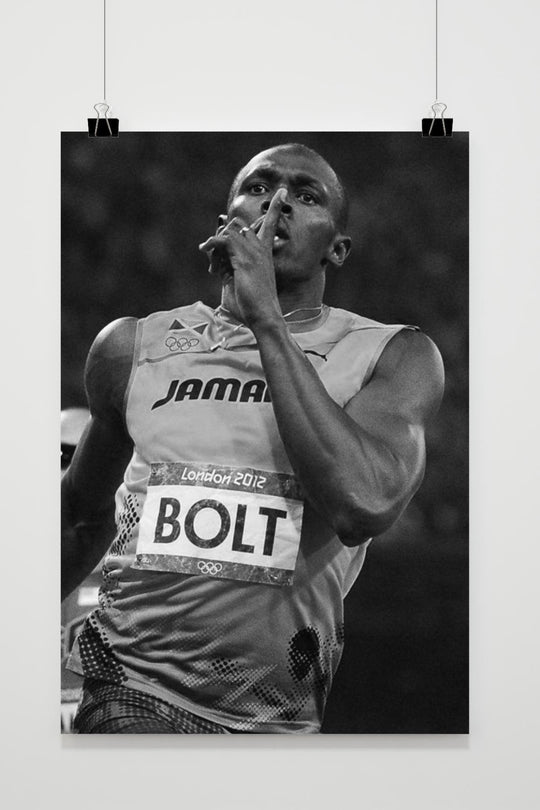 Usain Bolt Black White