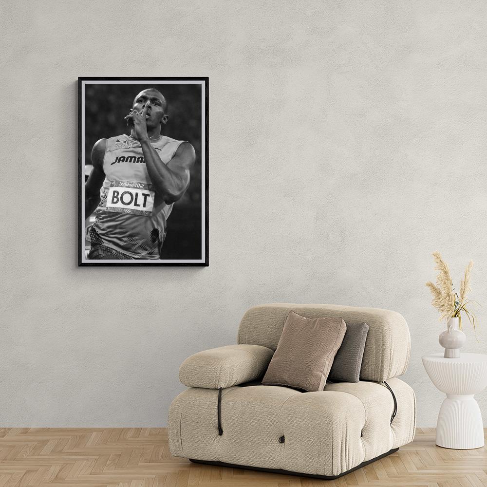 Usain Bolt Black White