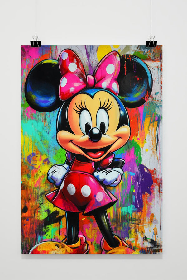 Minnie Mouse Kleurrijk poster