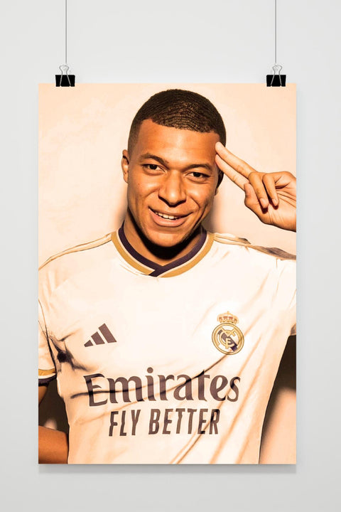 Mbappé Real Madrid poster