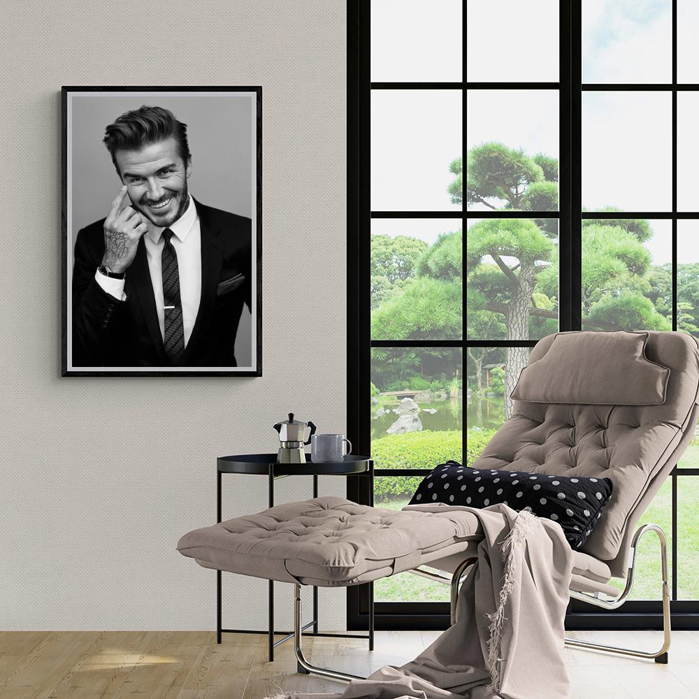 David Beckham Black White