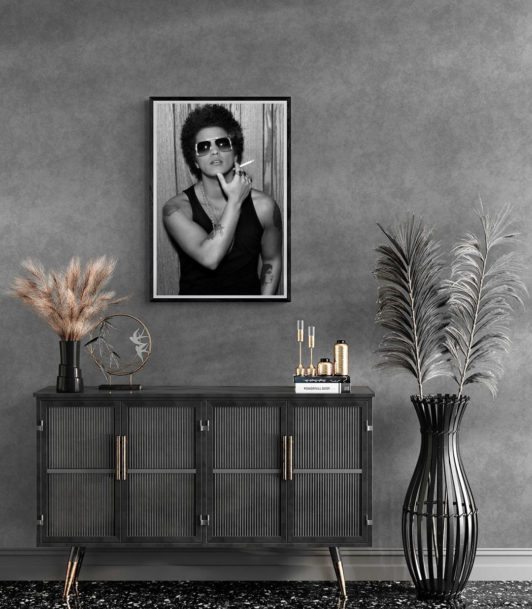 Bruno Mars Zwart Wit