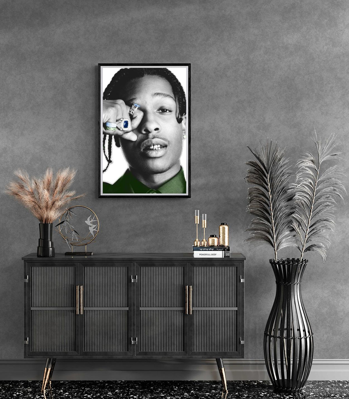 A$AP Rocky dans un intérieur