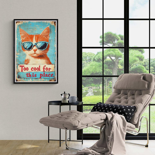 Katzen-Vintage-Text