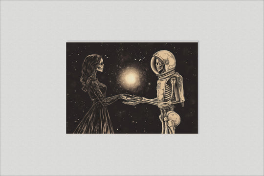 Skeleton Couple Astronaut