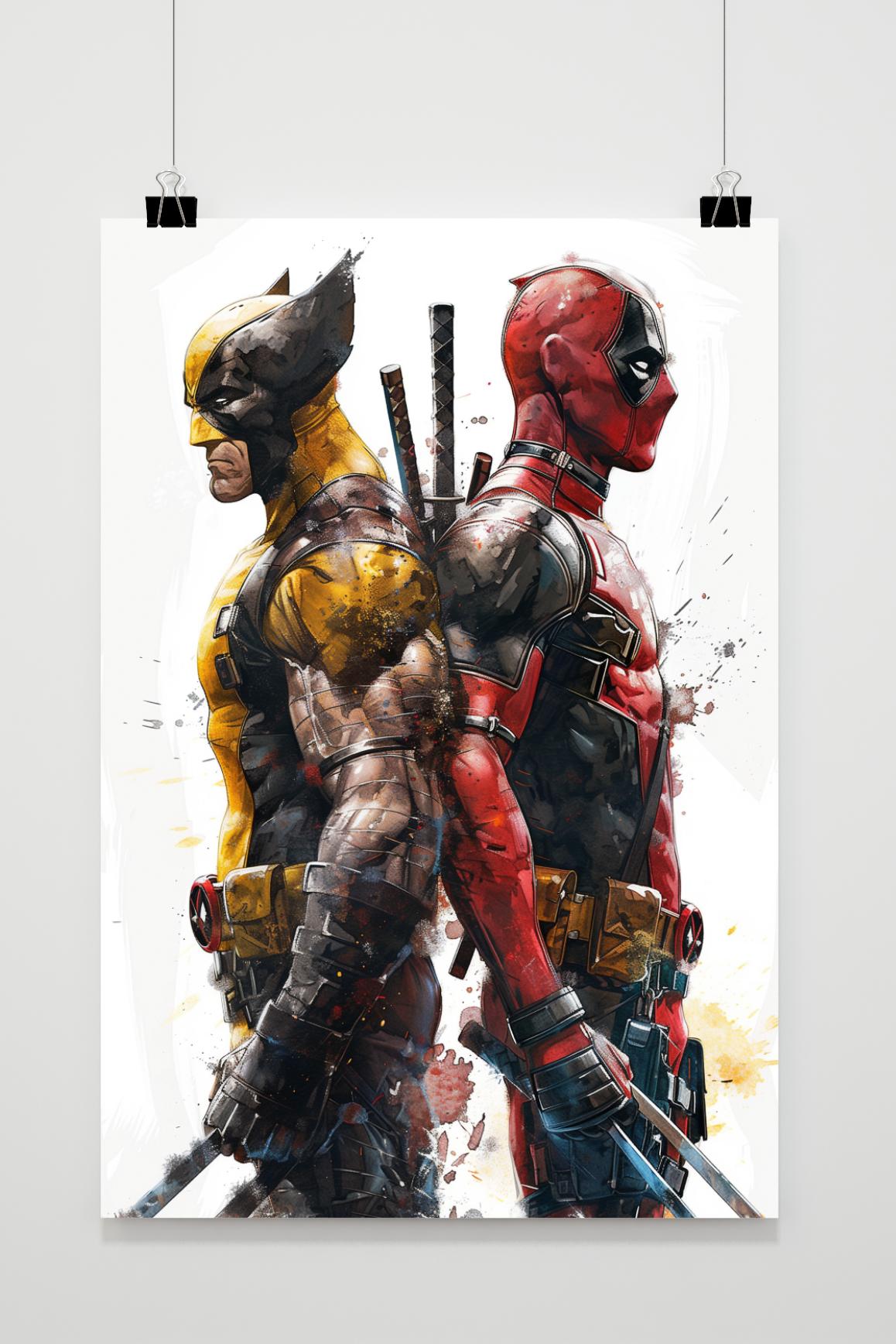 Affiche Deadpool et Wolverine de 25 Artstreet