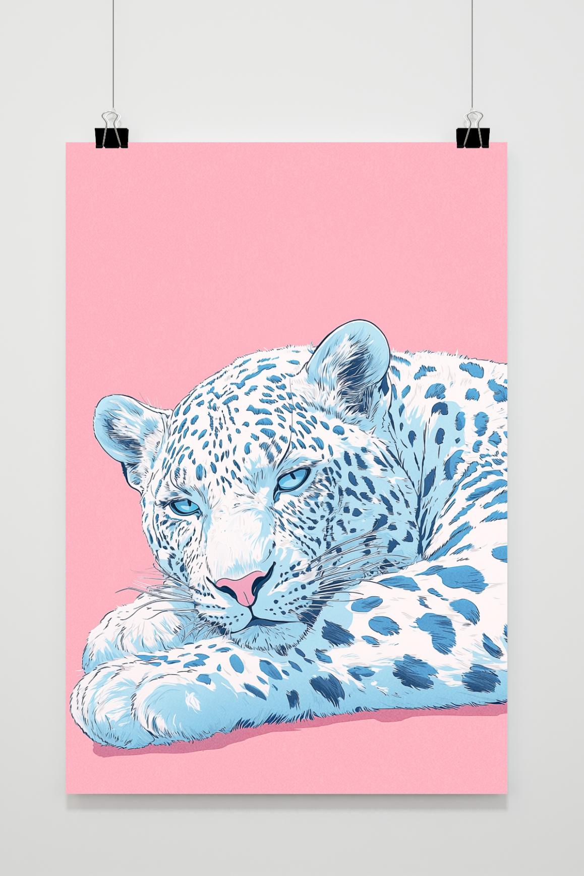 Leoparden-Pop-Art