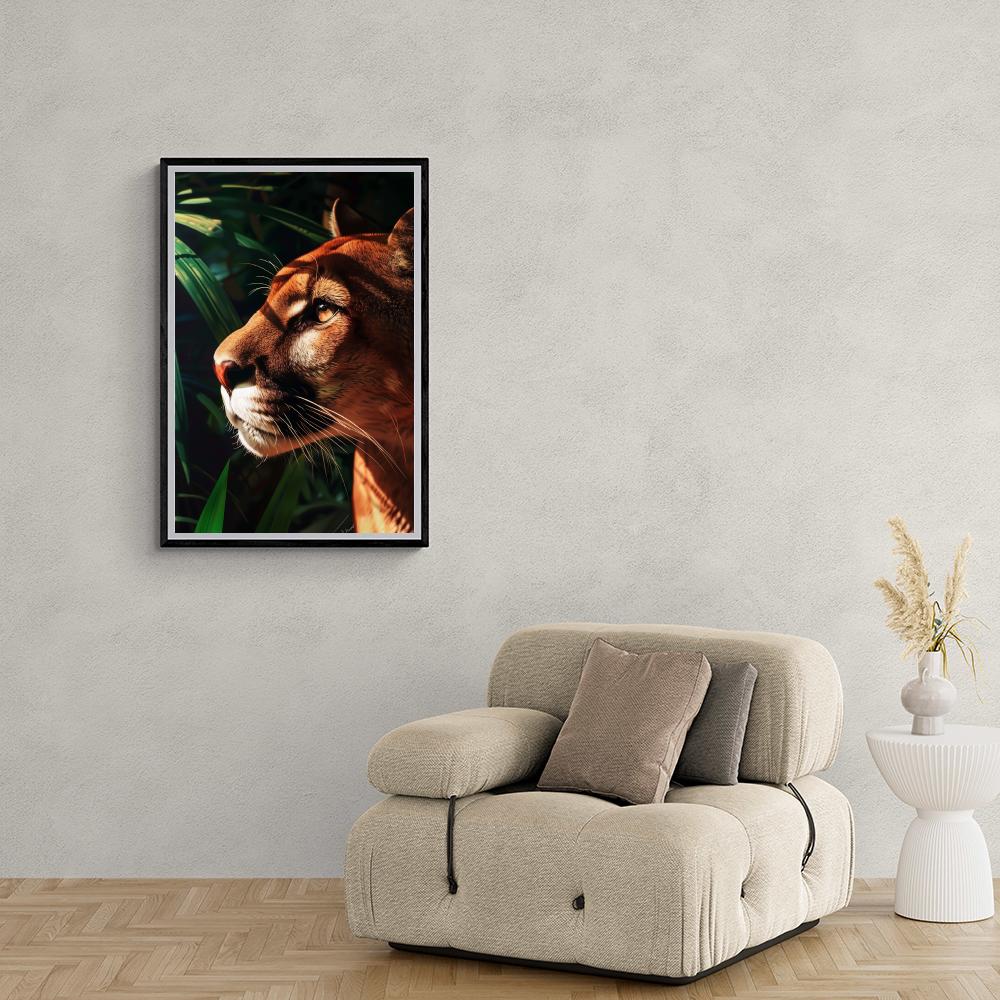 Puma dans un intérieur