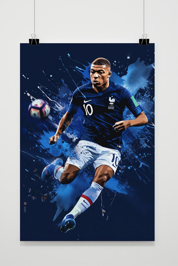 Kylian Mbappé Frankrijk poster