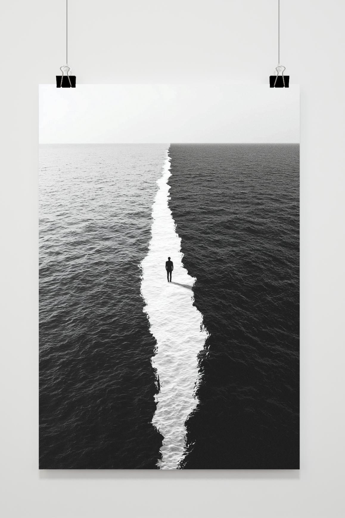 Affiche Au Milieu de la Mer de 25 Artstreet