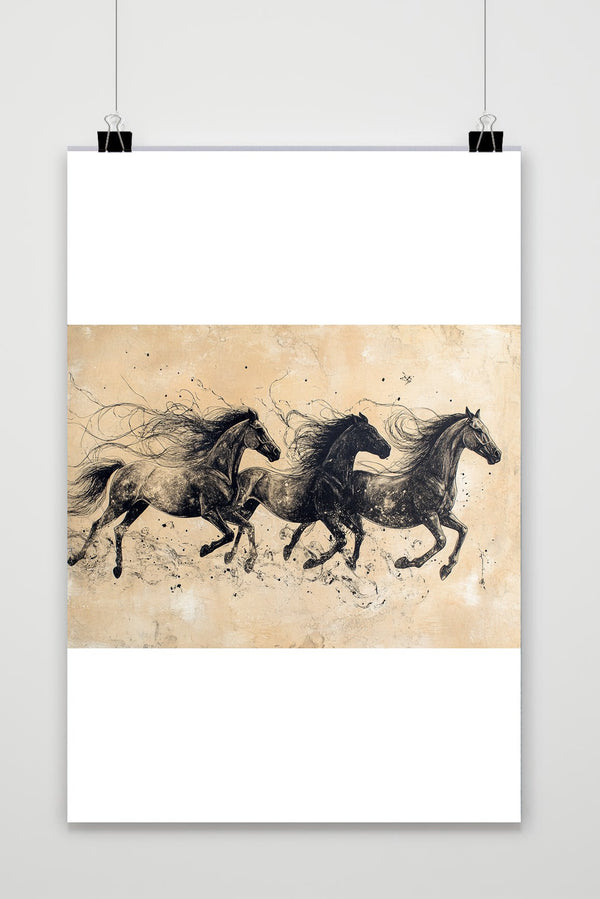 Affiche Chevaux