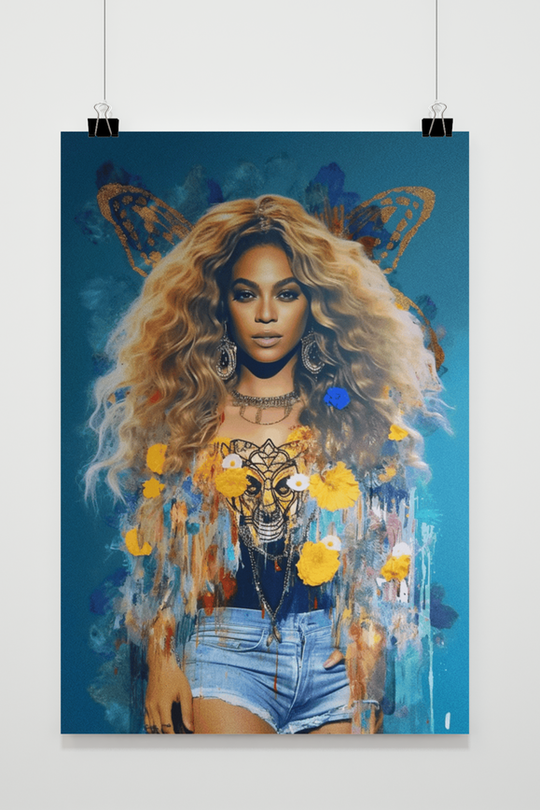 Beyonce Poster Abstract