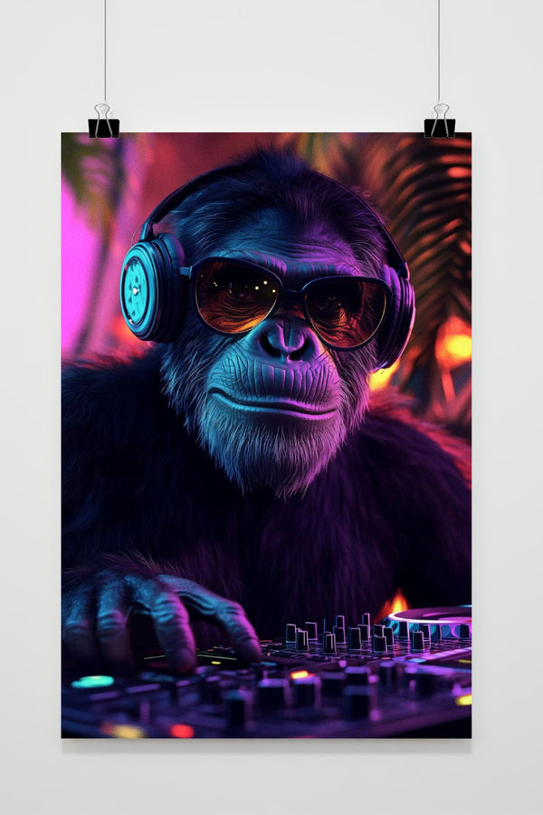Póster Mono DJ