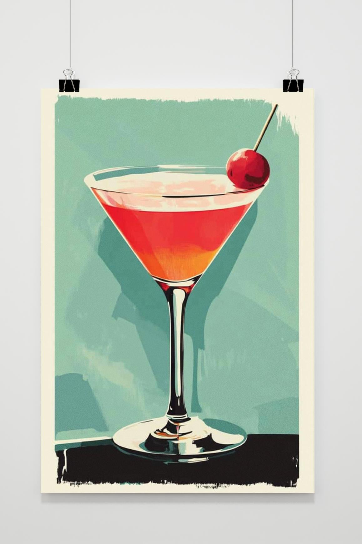 Affiche Cocktail de 25 Artstreet