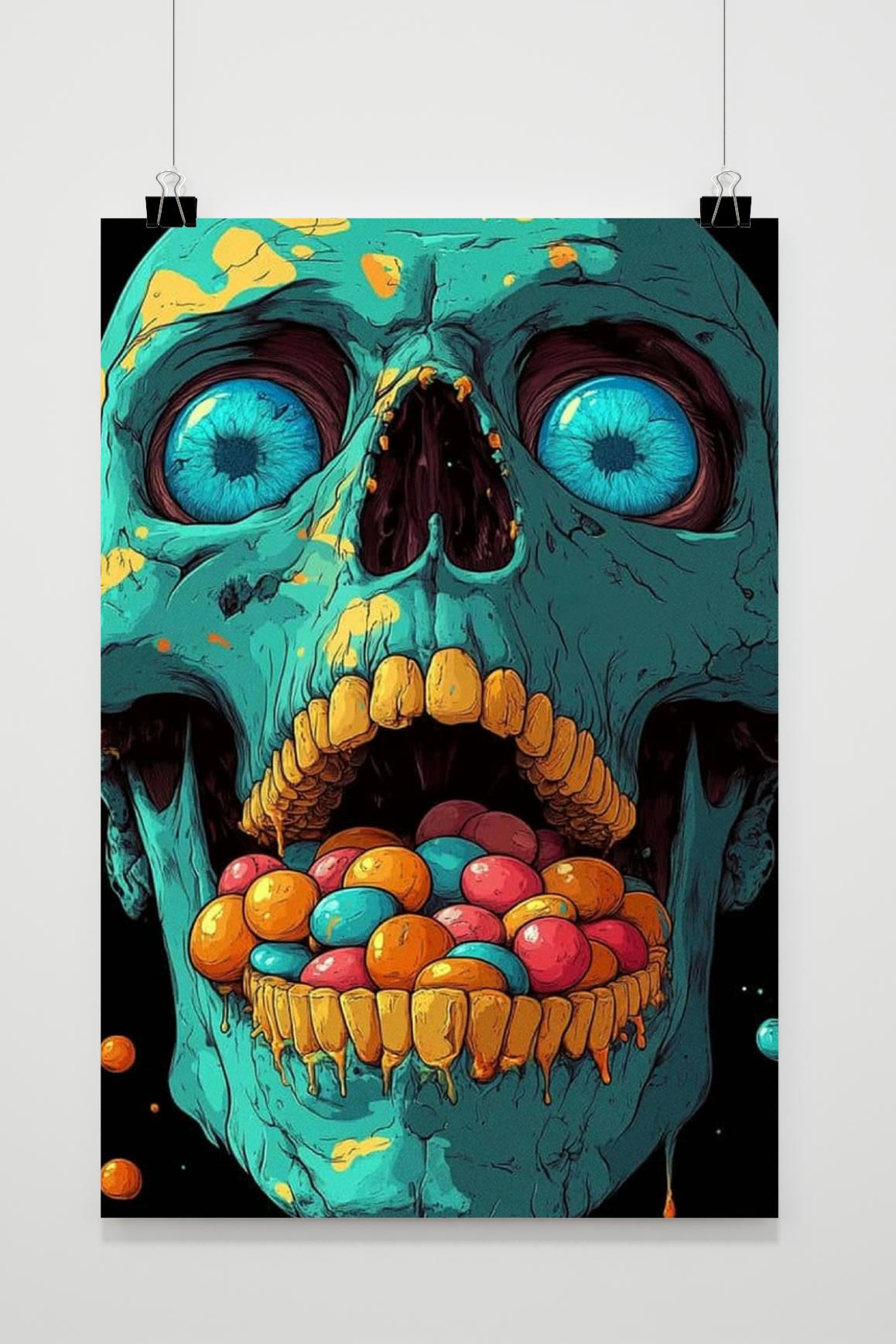Affiche Crâne de 25 Artstreet