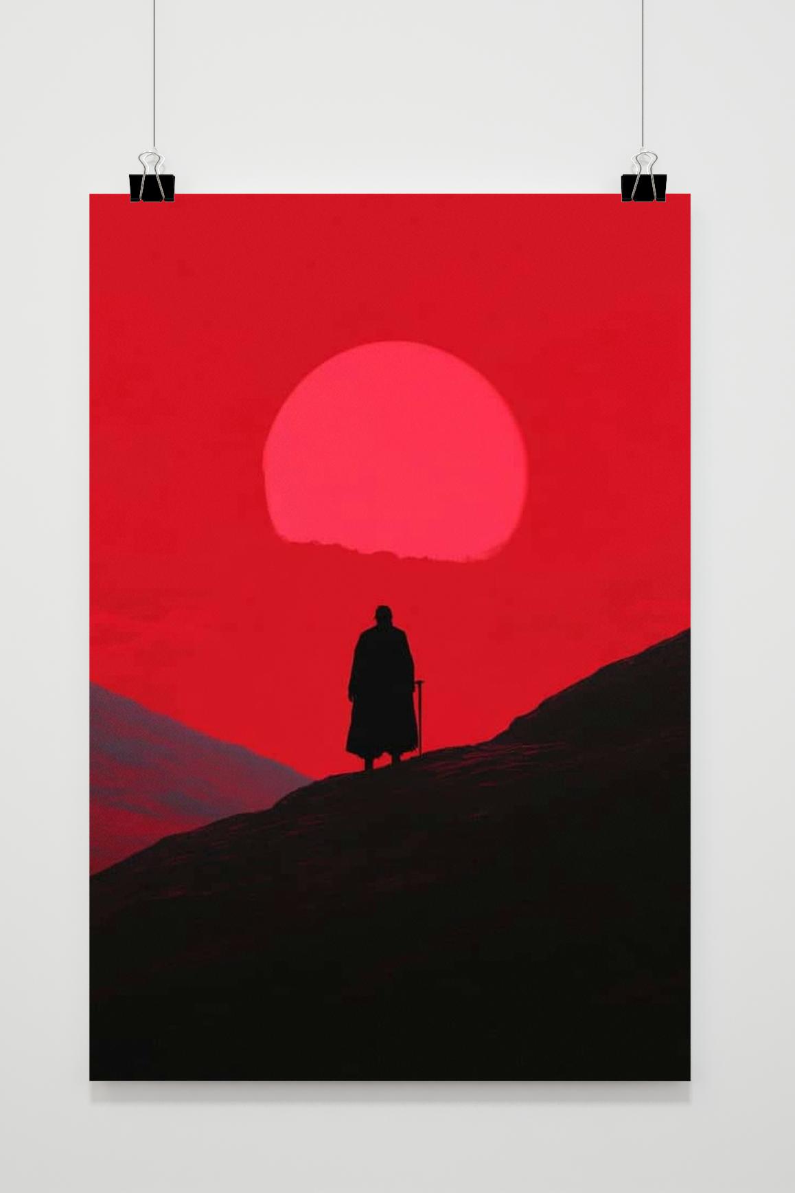 Affiche Silhouette Homme de 25 Artstreet
