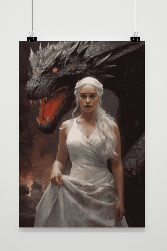 Póster Daenarys Draak de 25 Artstreet