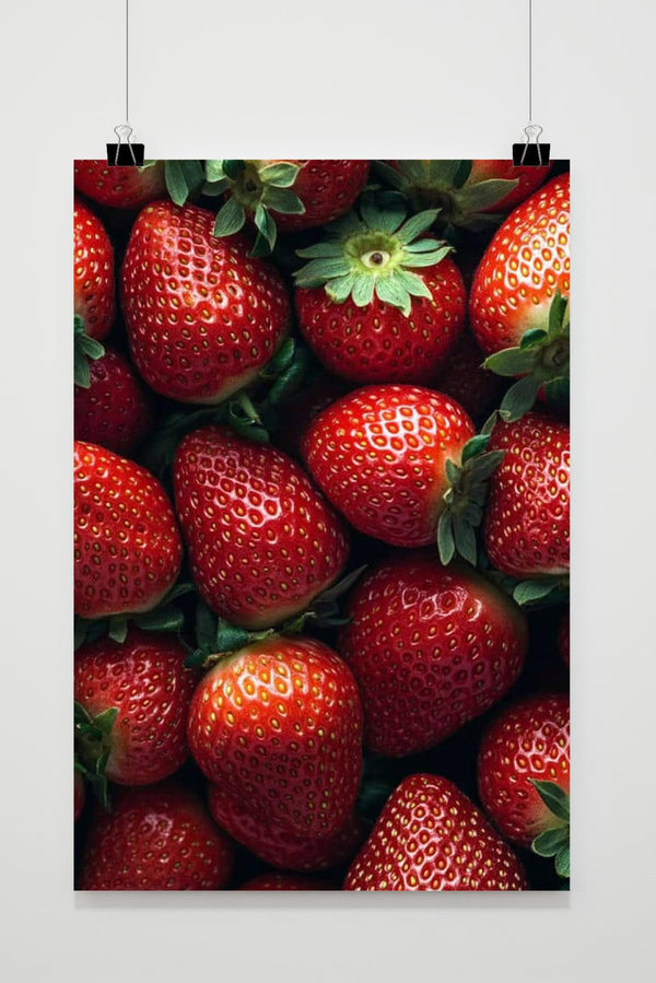 Aardbeien poster