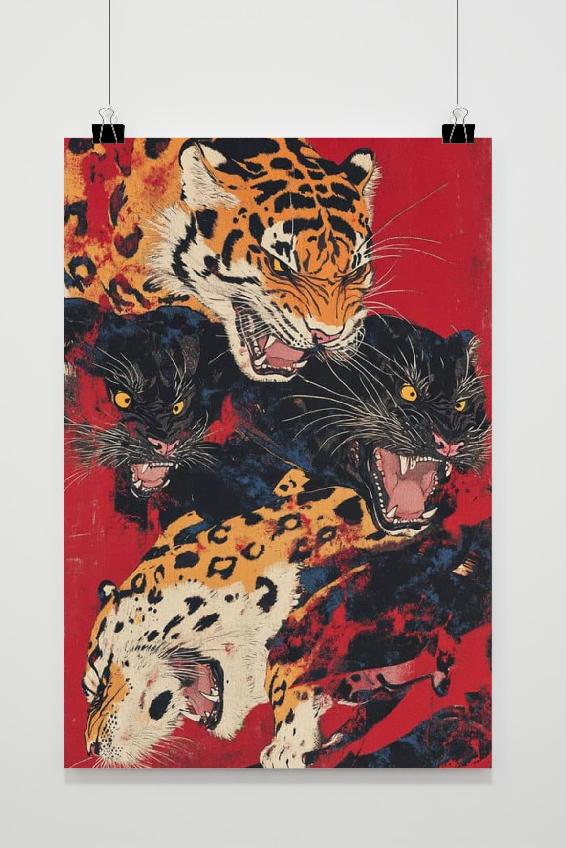 Affiche Tigres Sauvages de 25 Artstreet