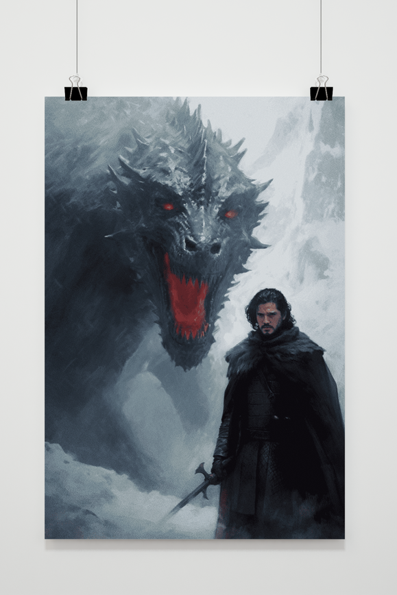 John Snow Draak Poster