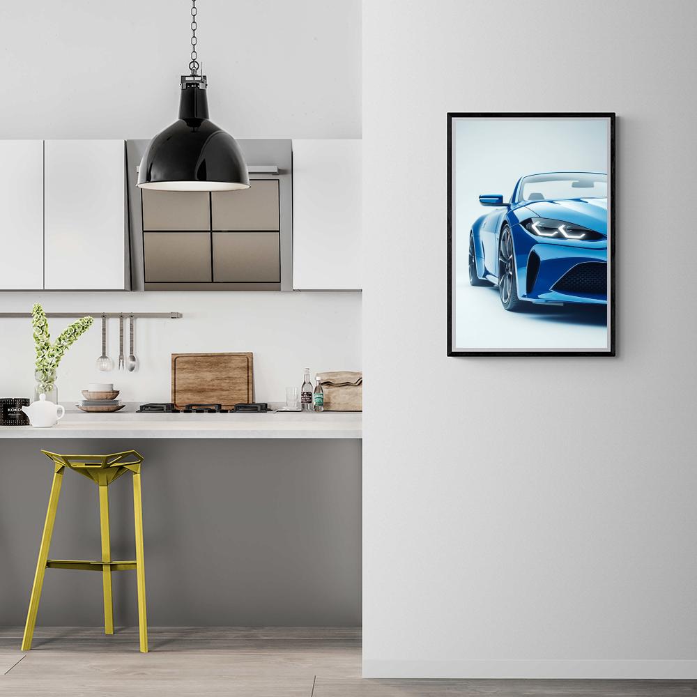 Voiture Cabriolet dans un intérieur
