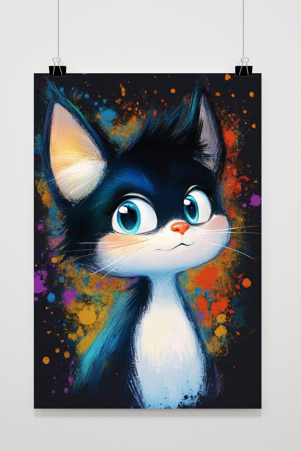 Affiche Chat Cartoon de 25 Artstreet