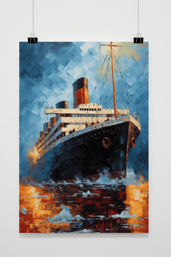 Póster Titanic Océano de 25 Artstreet