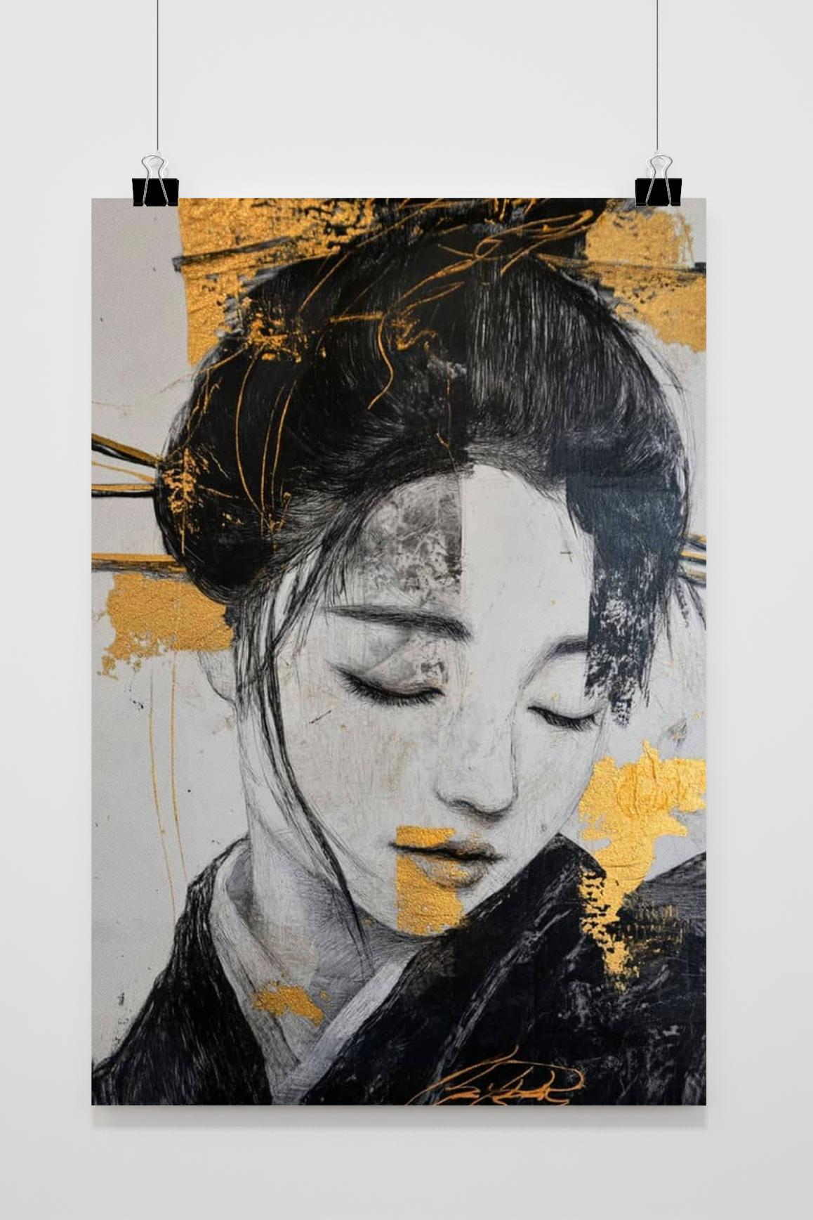 Póster Chica Oriental de 25 Artstreet