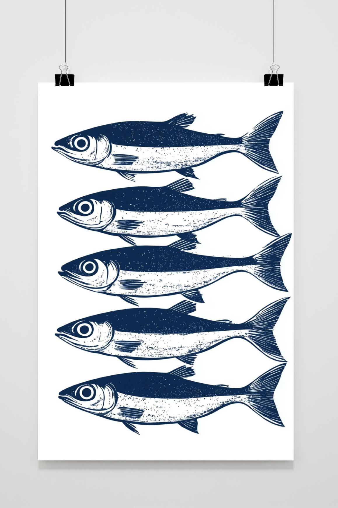Affiche Sardines de 25 Artstreet