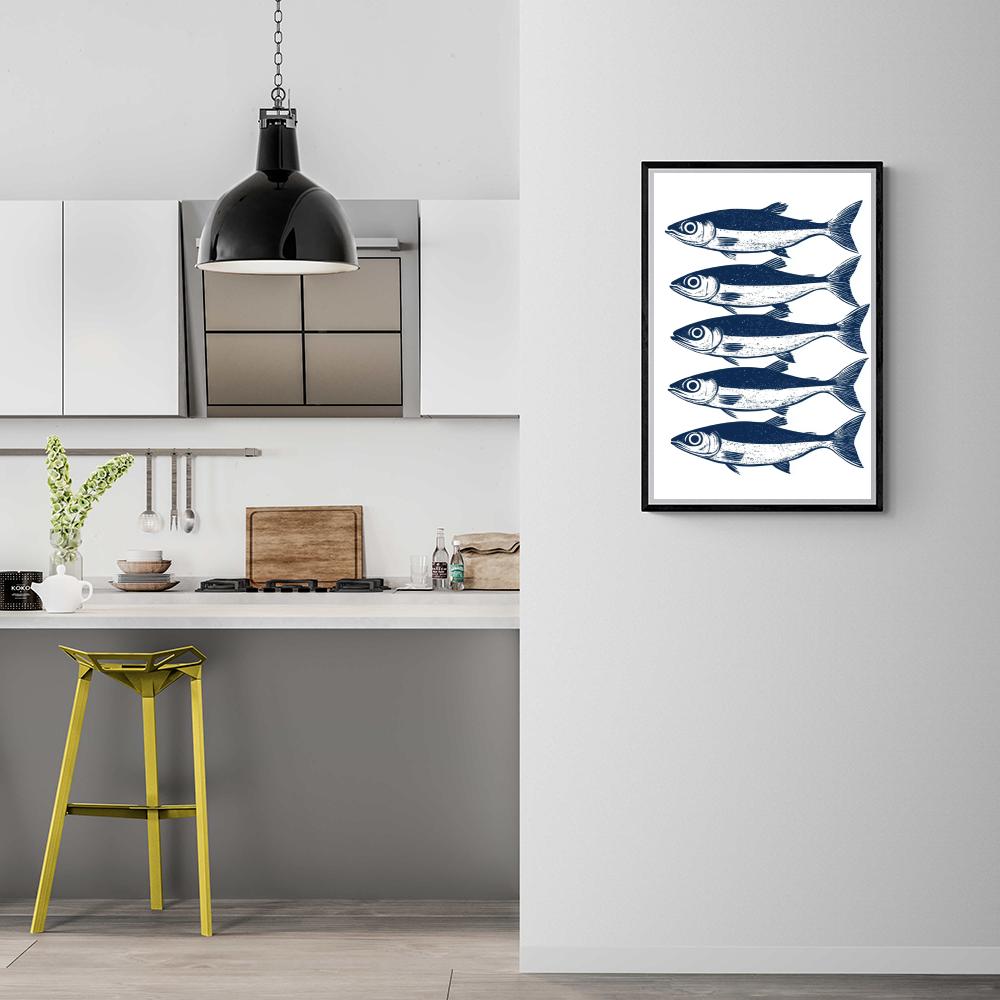 Sardines dans un intérieur