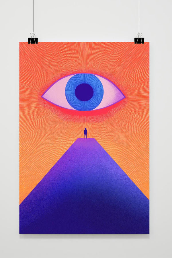 Auge Pyramide Poster