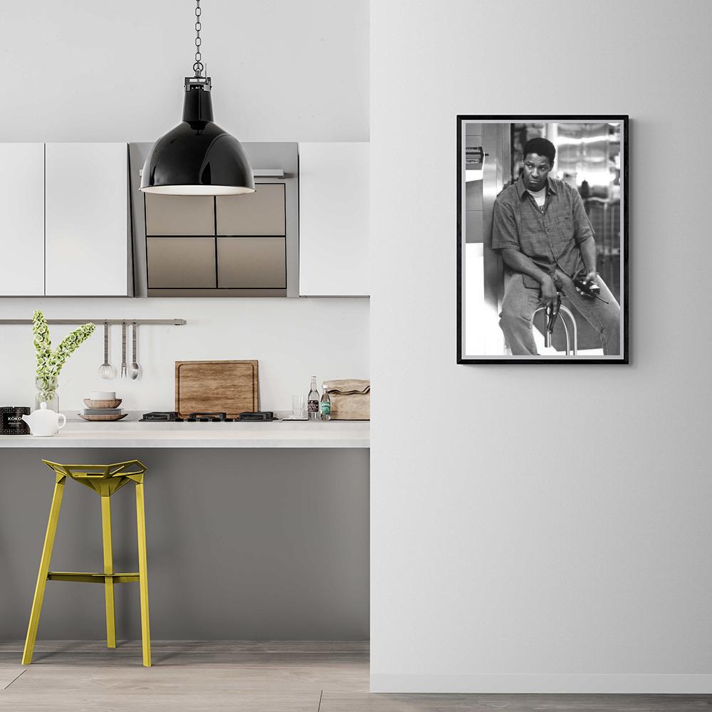 Denzel Washington dans un intérieur