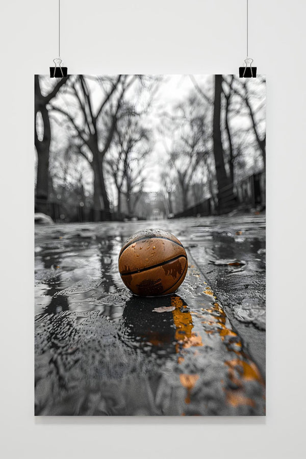 Póster Pelota en el Charco
