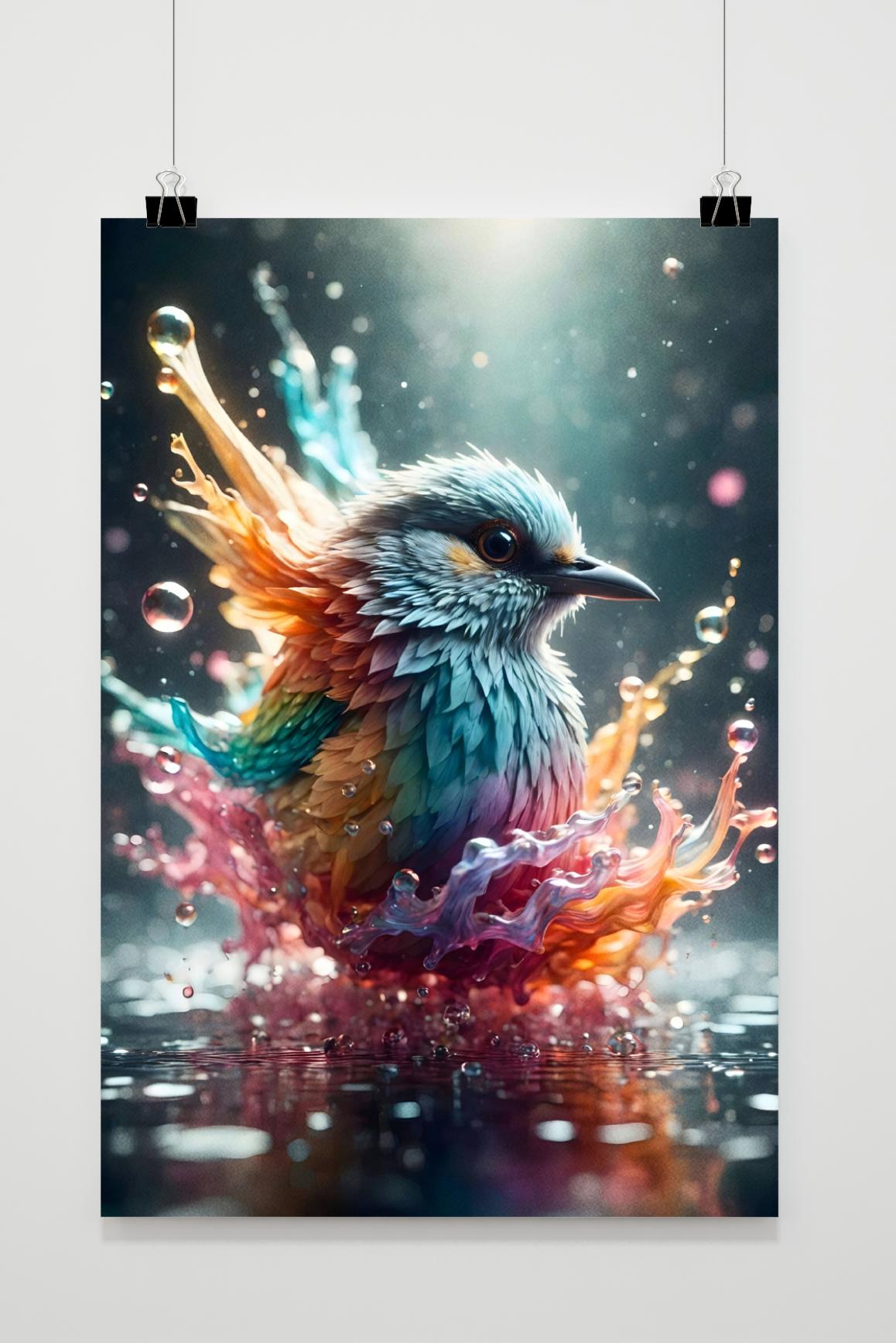 Affiche Oiseau Coloré de 25 Artstreet