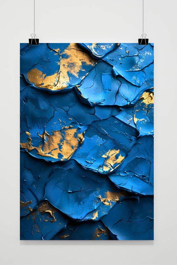 Gebarsten Textuur poster