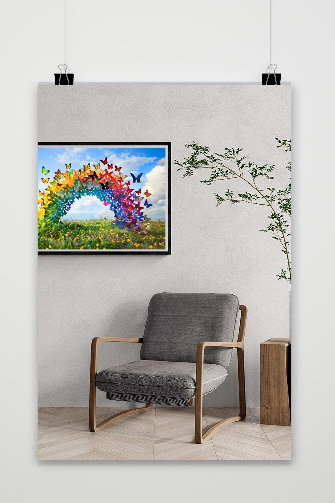 Affiche Papillons Arc-en-ciel de 25 Artstreet