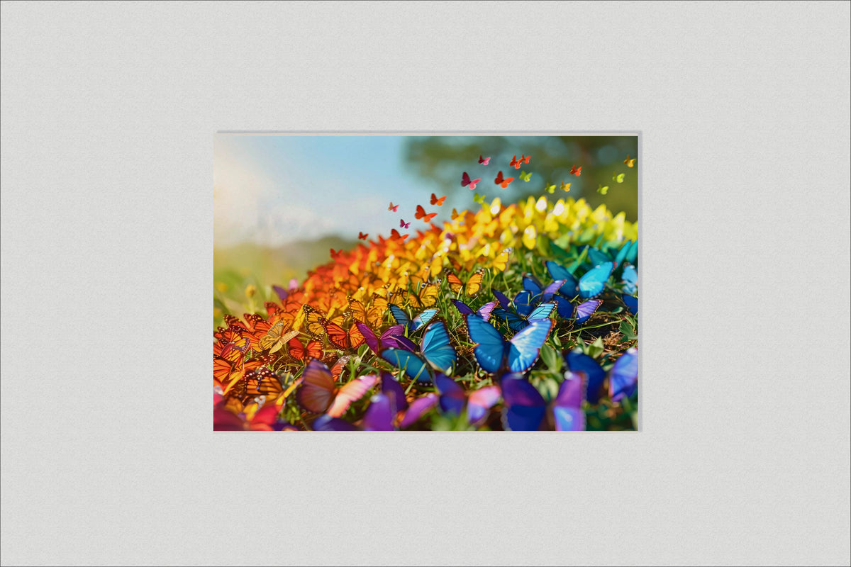 Mariposas en un interior