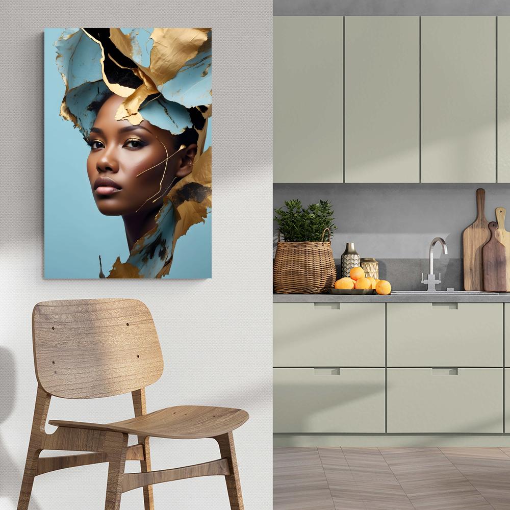 Femme Esthétique dans un intérieur