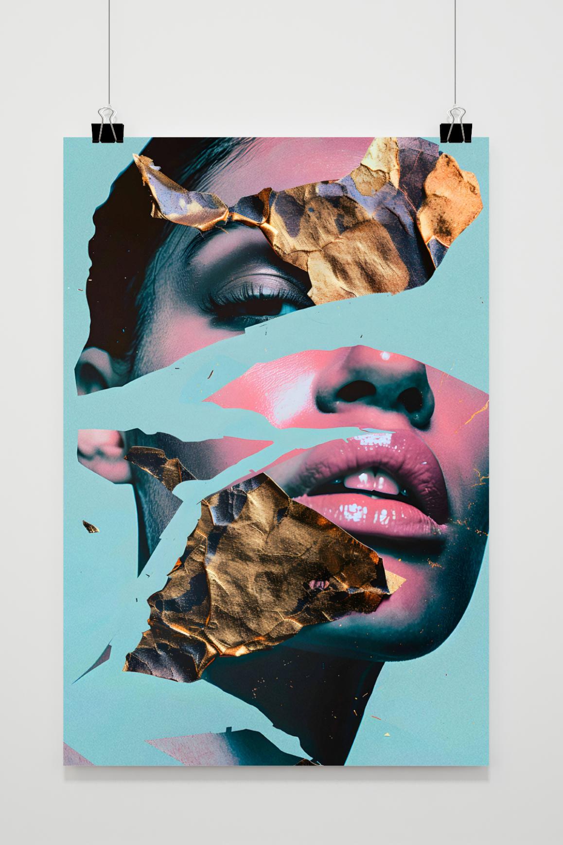 Affiche Femme Collage Art de 25 Artstreet
